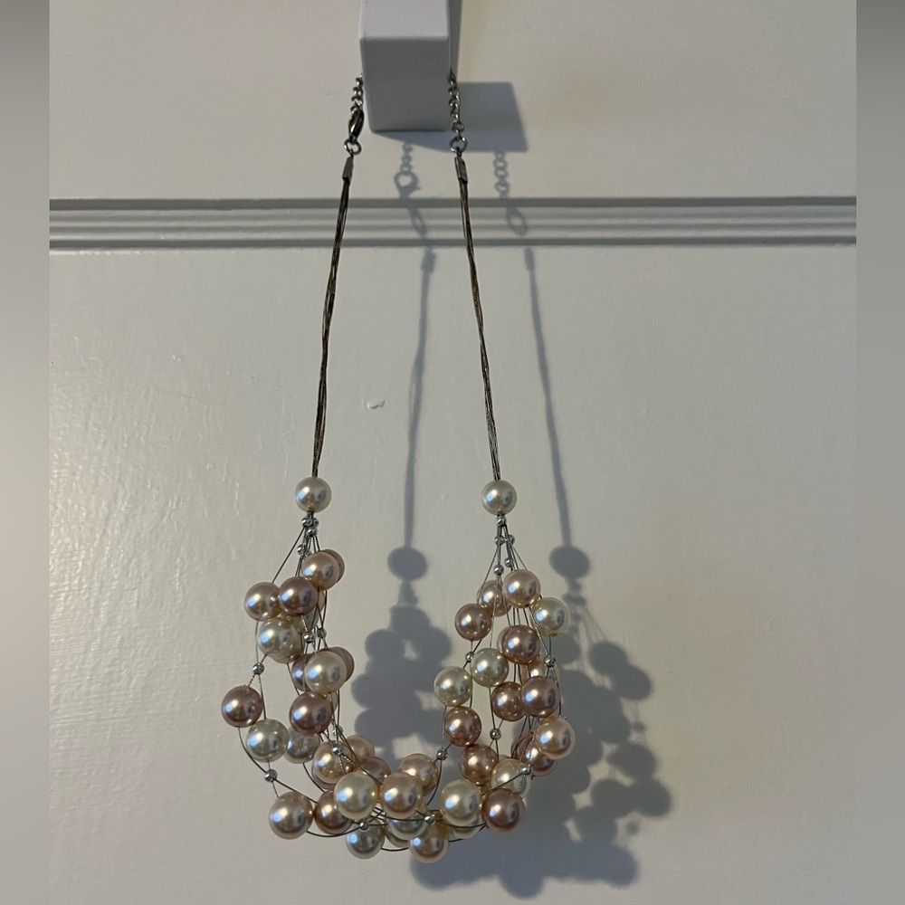 Costume cluster pear necklace